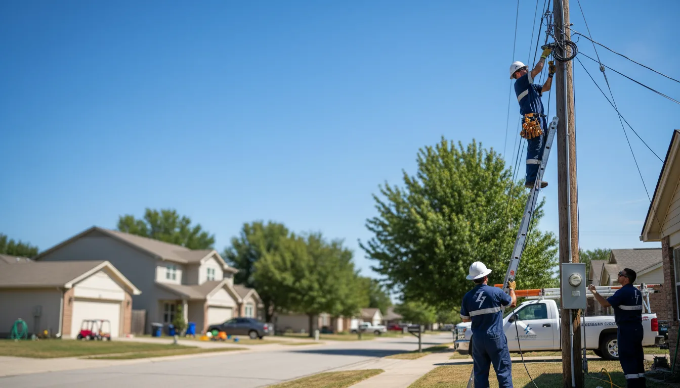 Residential electrician providing installation services in Boyd, WI